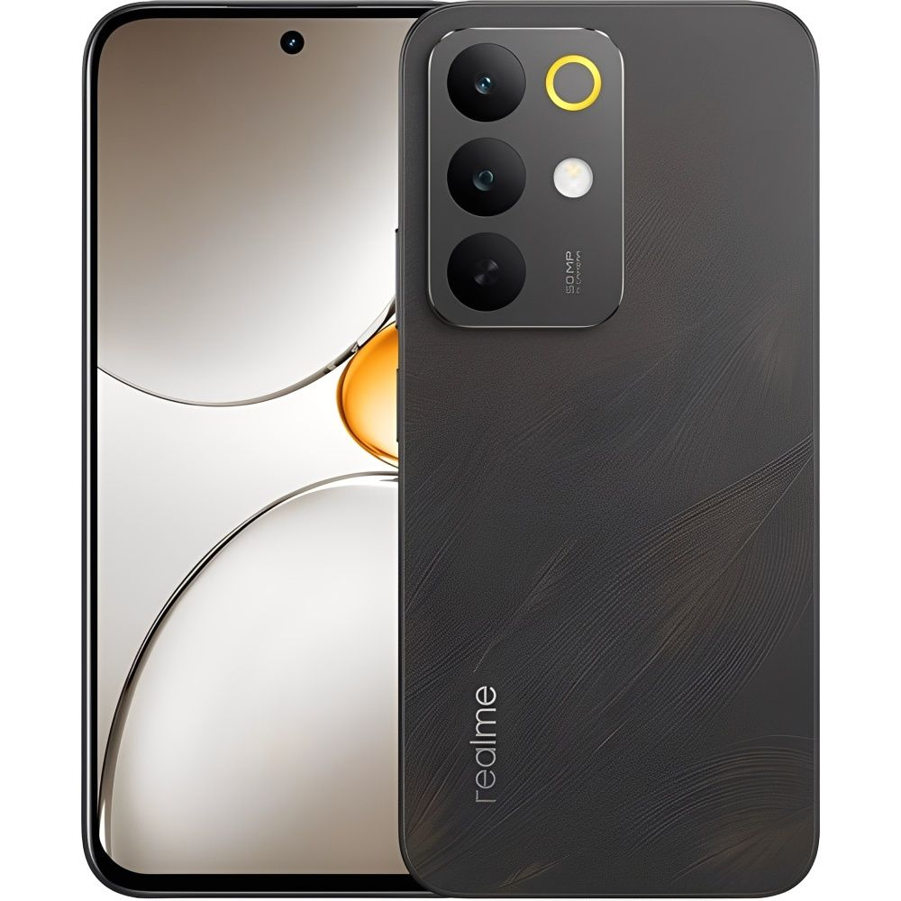 Smartphone Realme C85 RMX5566 DS LTE NFC 6/128GB 6.8" 50/8MP A15 - Swan Black Anatel