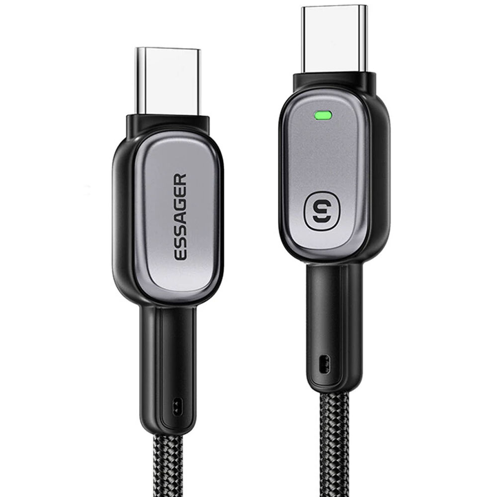 Cable Essager EXCTT1-CZ0G-P USB-C a USB-C 100W - Black