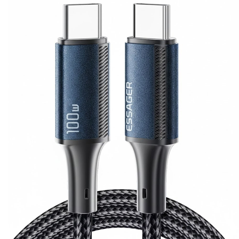 Cable Essager EXCTT1-JJA03-P USB-C a USB-C 100W 2 Metros - Blue