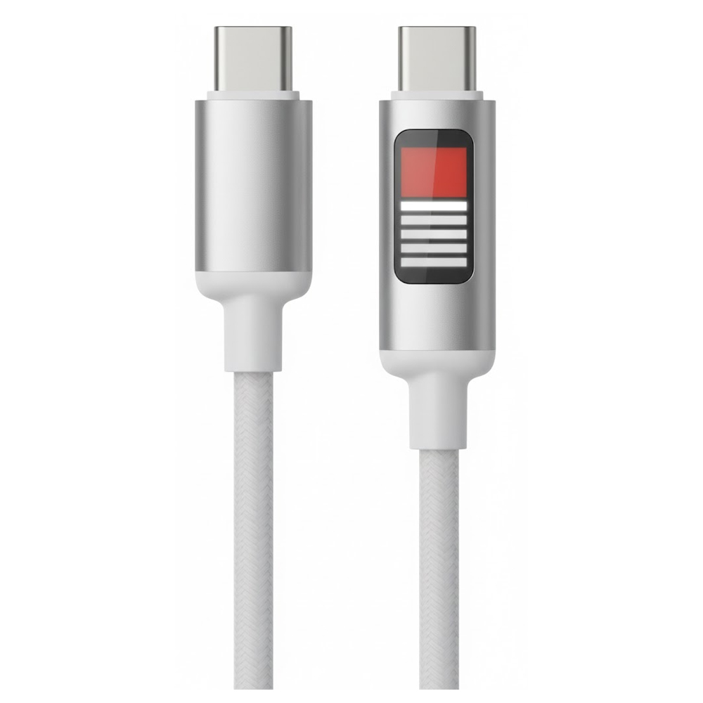 Cable A'Gold Pro CB-106 Turbo USB-C A USB-C 66W 1M - Silver