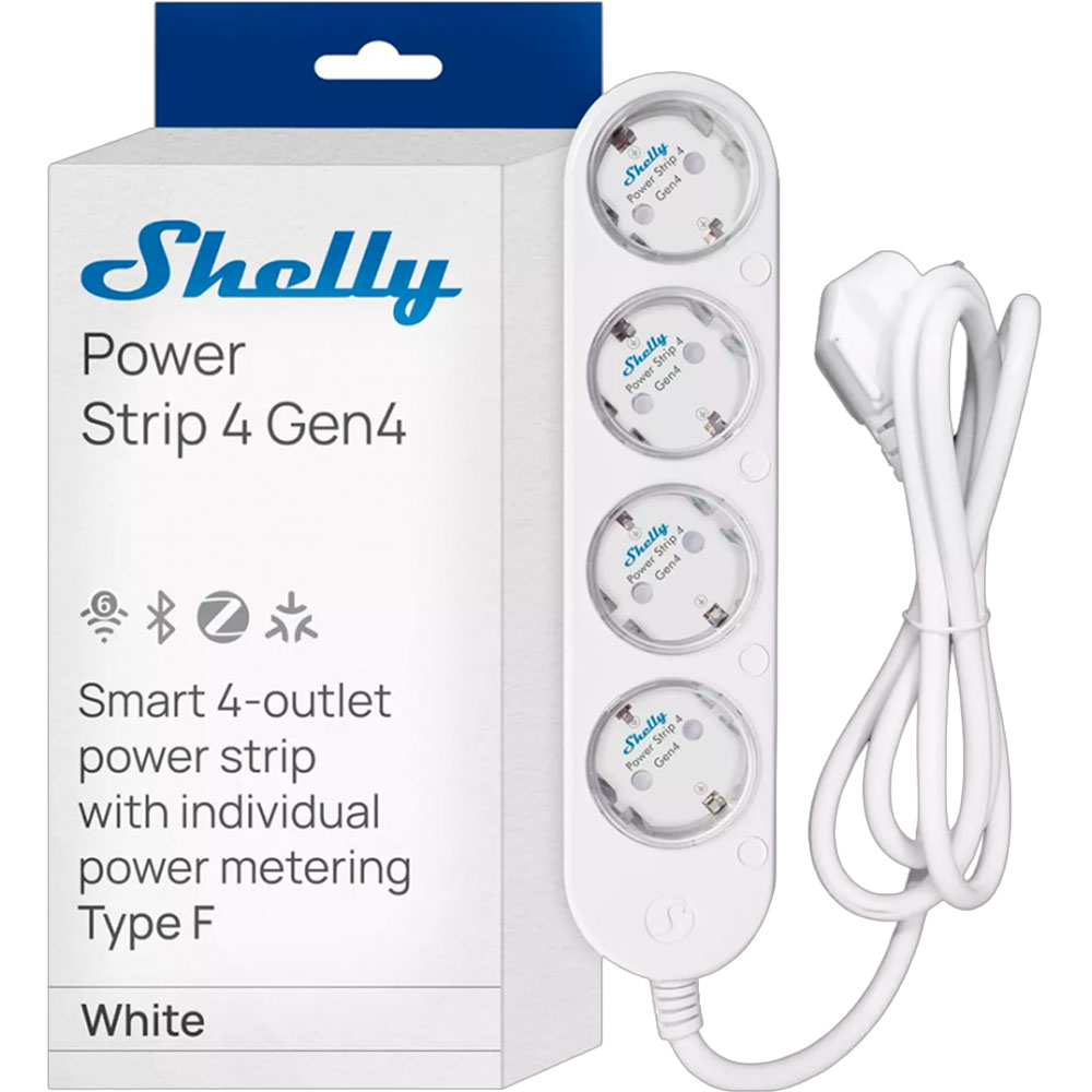 Shelly Power Strip 4 Gen4 FG3800238070564 - White