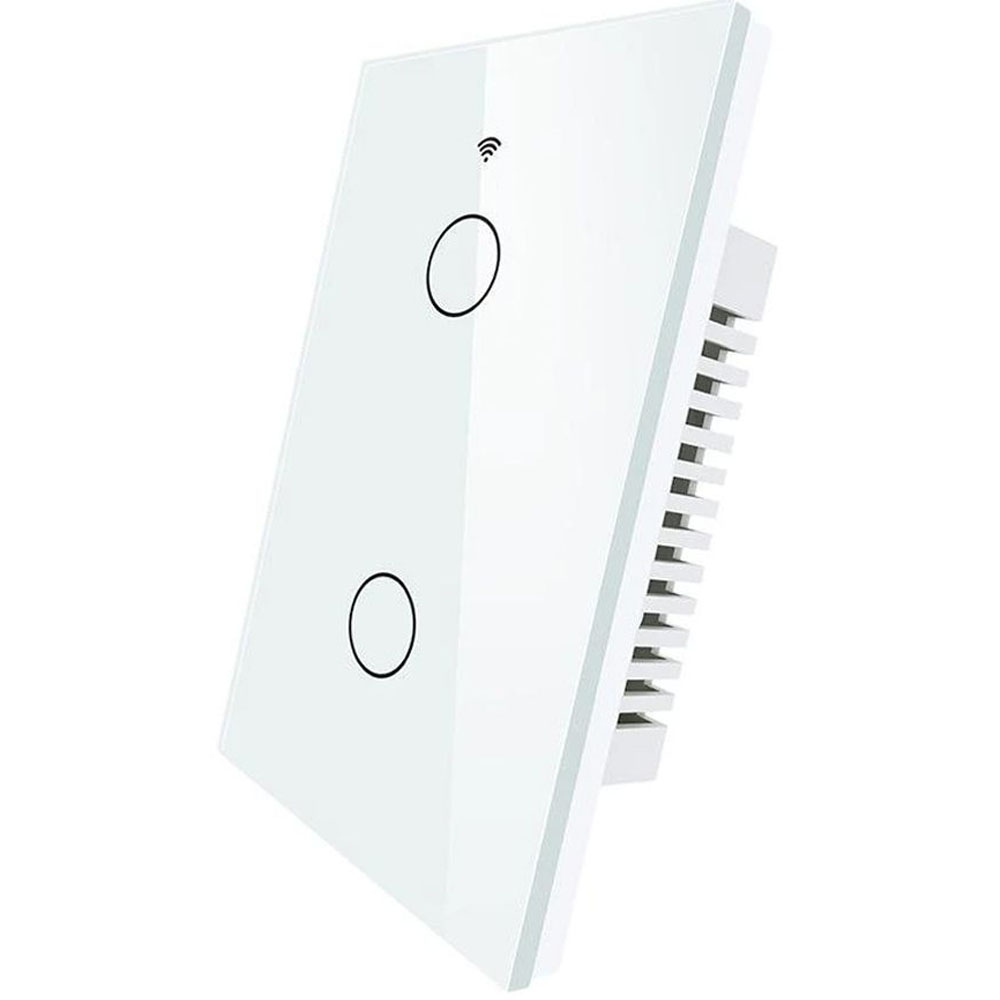 Interruptor Smart Touch Moes WS-US2-RFW-N Wi-Fi/RF/Alexa - White