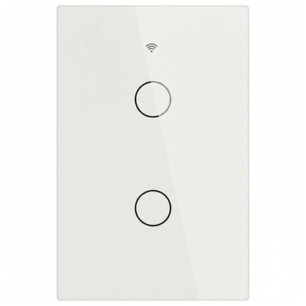 Interruptor Smart Touch Moes WS-US2-LW-220N Wifi/RF/Alexa - White