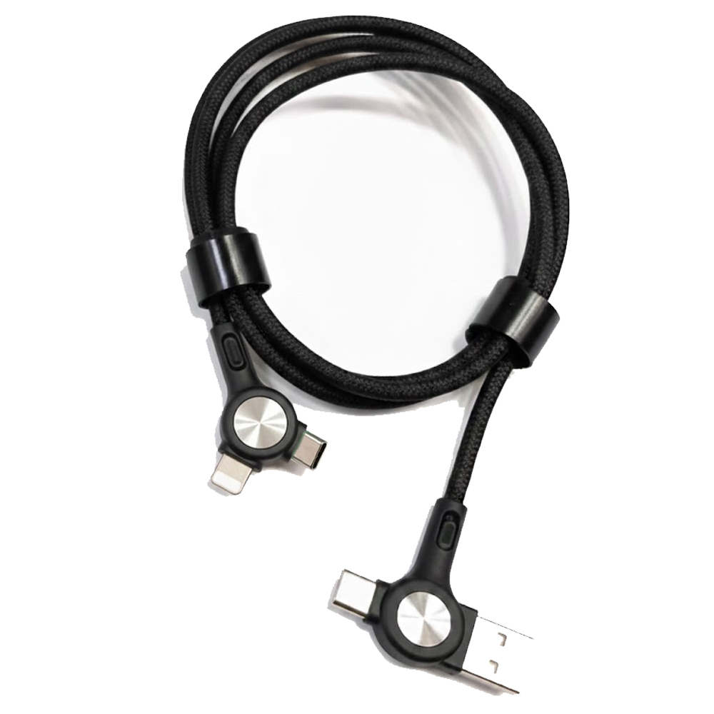 Cable Con Adaptador C-Covers USB-A/USB-C a Lightning/USB-C - Colores Varios