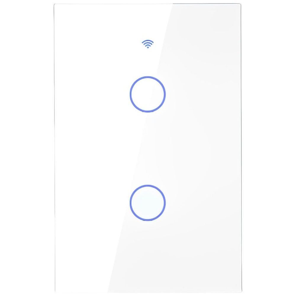 Interruptor Smart Touch Moes WS-US2-LW-110N Wi-Fi/RF/Alexa - White
