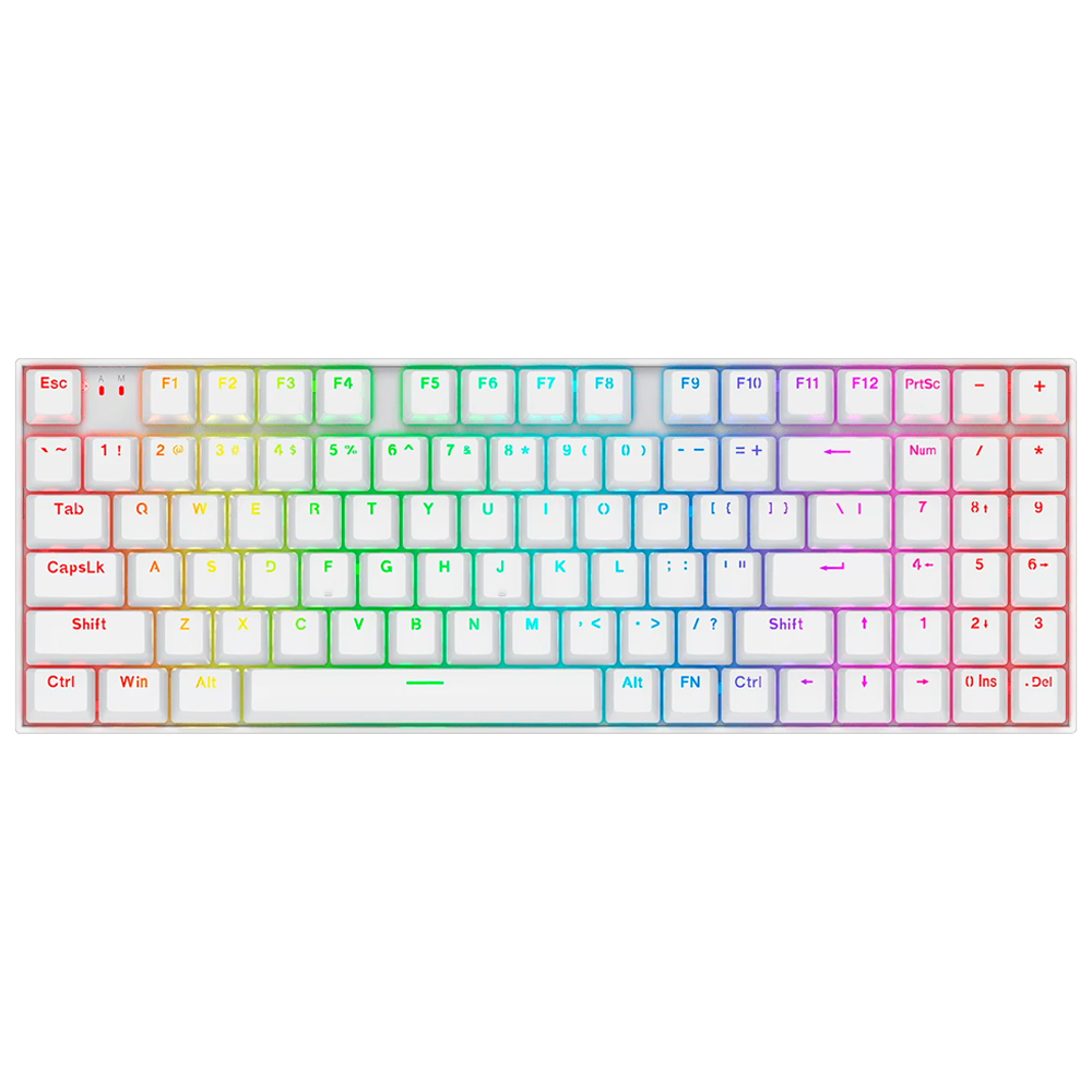 Teclado Redragon Nephrite Pro  K736W-Pro-M Magnetic RGB - White