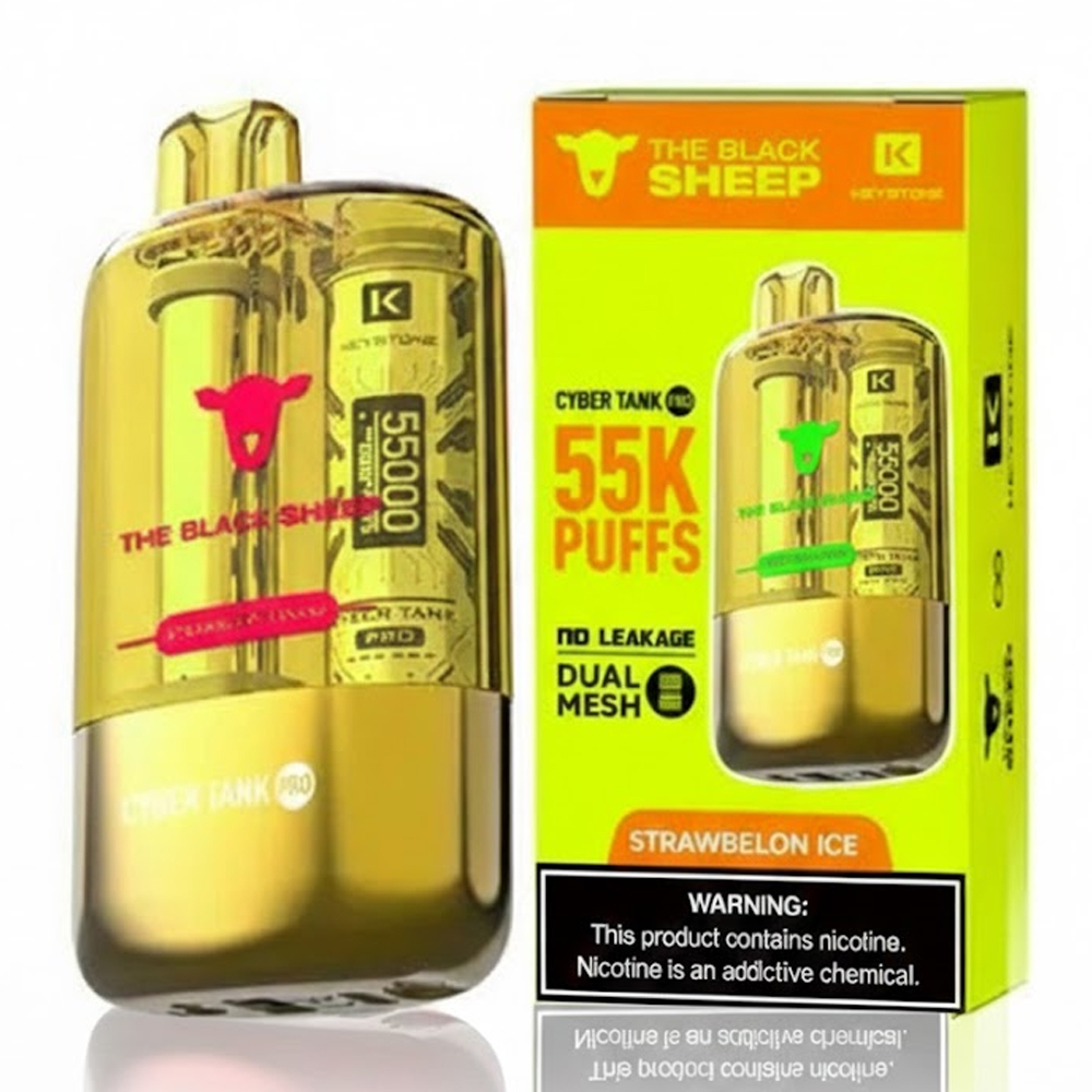Vaper Desechable Black Sheep CTP 55K Puffs  - Strawberry Banana