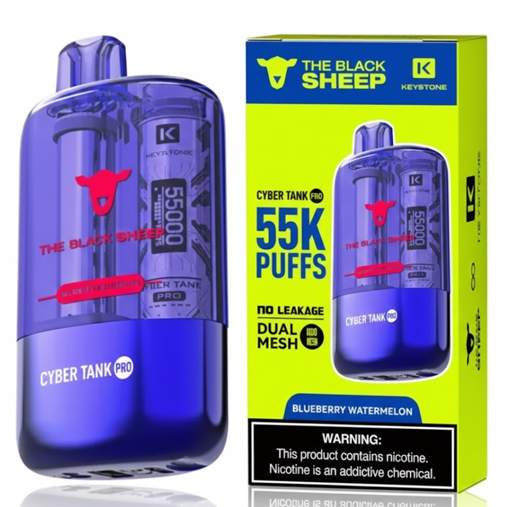 Vaper Desechable Black Sheep CTP 55K Puffs  - Blueberry Watermelon