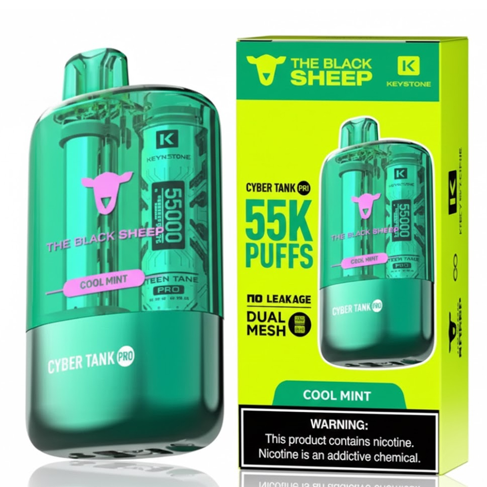 Vaper Desechable Black Sheep CTP 55K Puffs  - Cool Mint