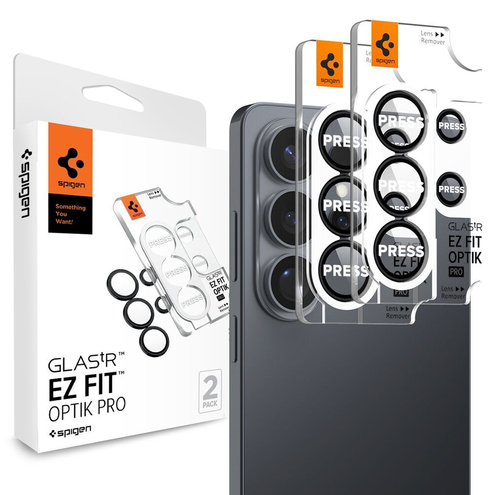 Protector De Camara Spigen Samsung S26 Glass Optik PR AGL11071 2 PCS - Black