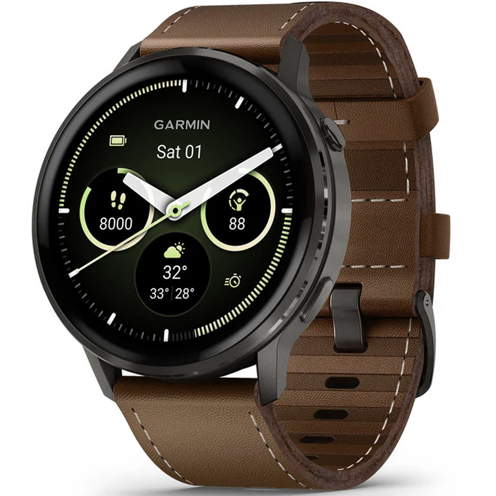 Reloj GPS Garmin Venu 4 41mm 010-03014-03 - Slate Brown Leather