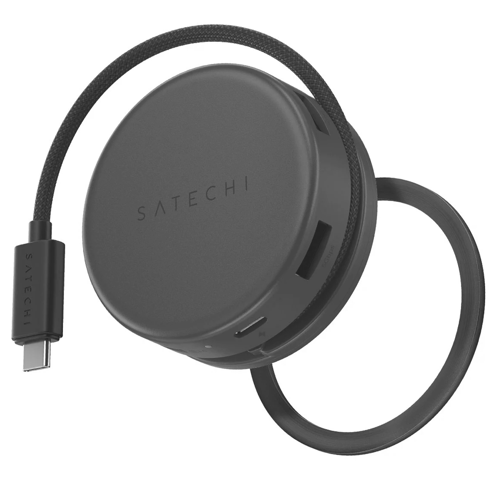 Hub Satechi ST-POTG7C USB-C ON-THE-GO Multipor 7 En 1 Adapter - Black