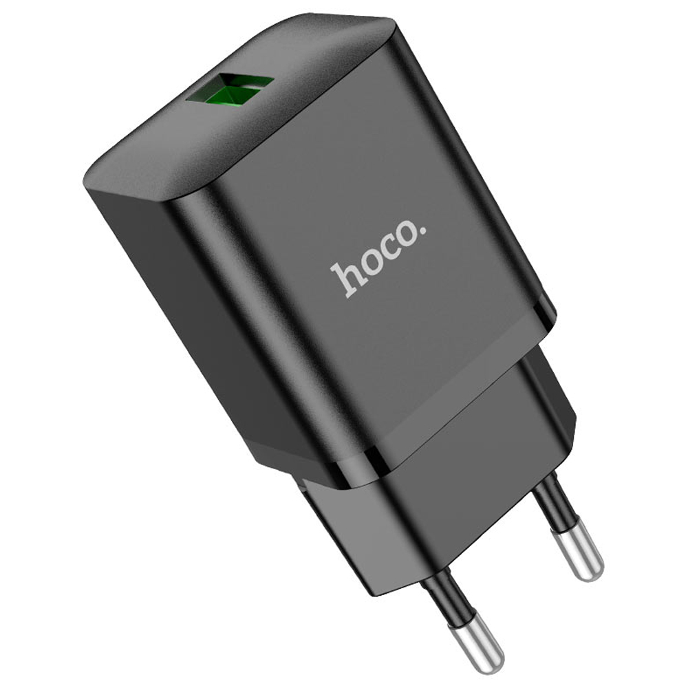 Cargador Hoco N26 QC30 Fast Safe Charger USB-A 18W - Negro