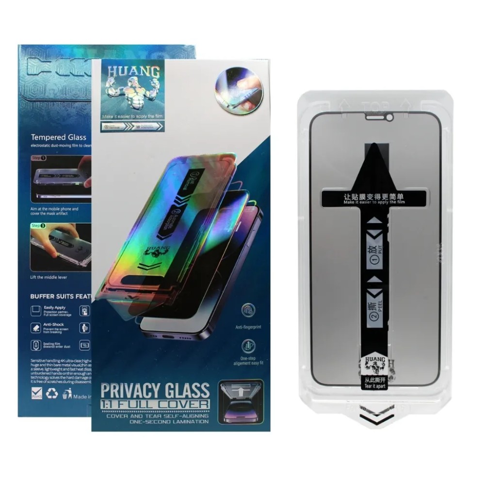 Pelicula HD C-Covers Tempered Glass P/iPhone 14P/15/16
