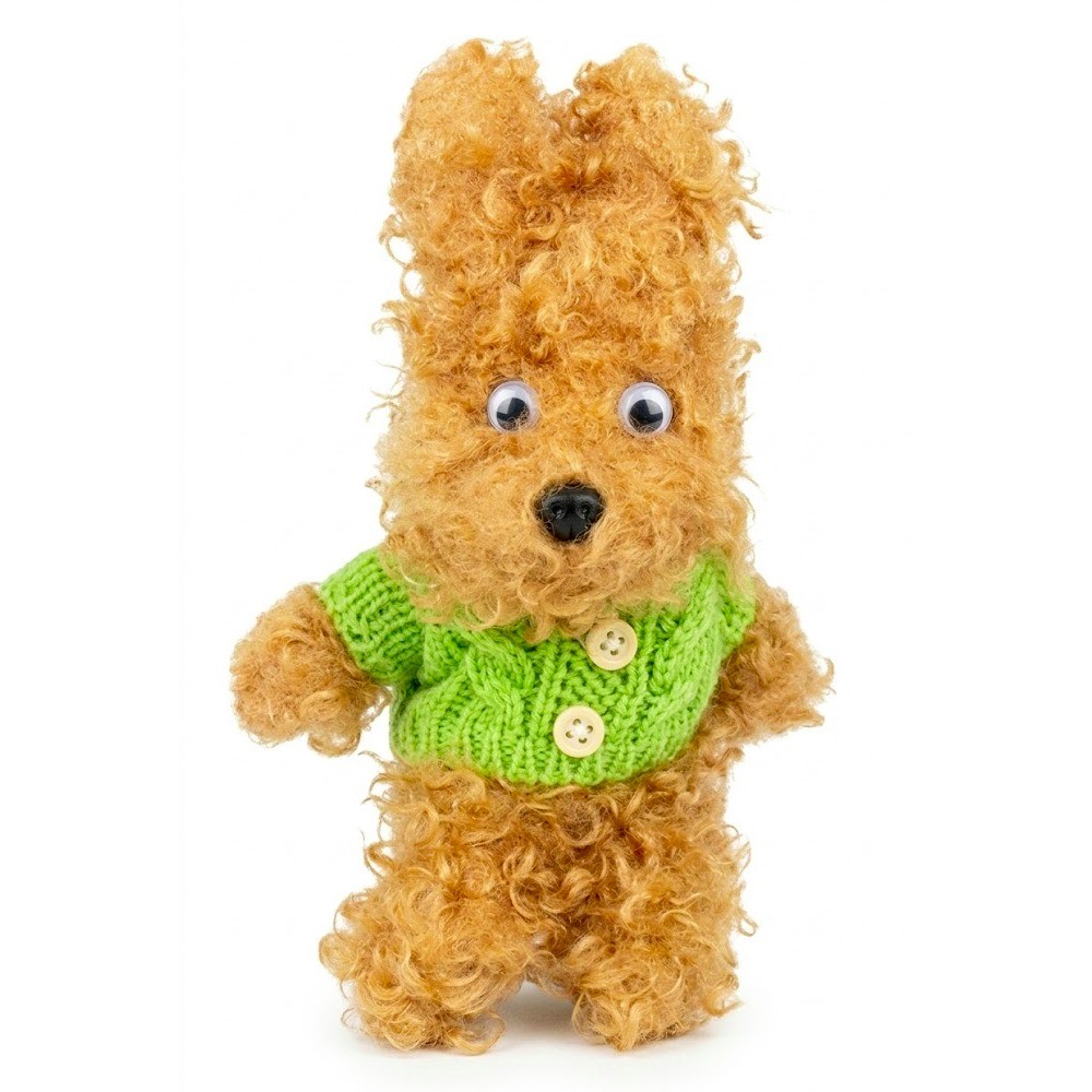 peluche Perro MZ - 322 18CM Con Sueter Verde