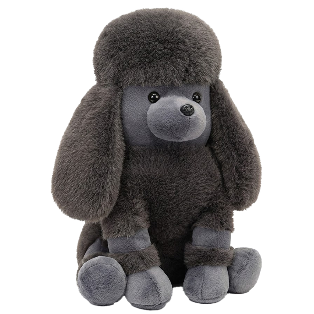Peluche Perro Poodle MZ-308 24CM - Gris