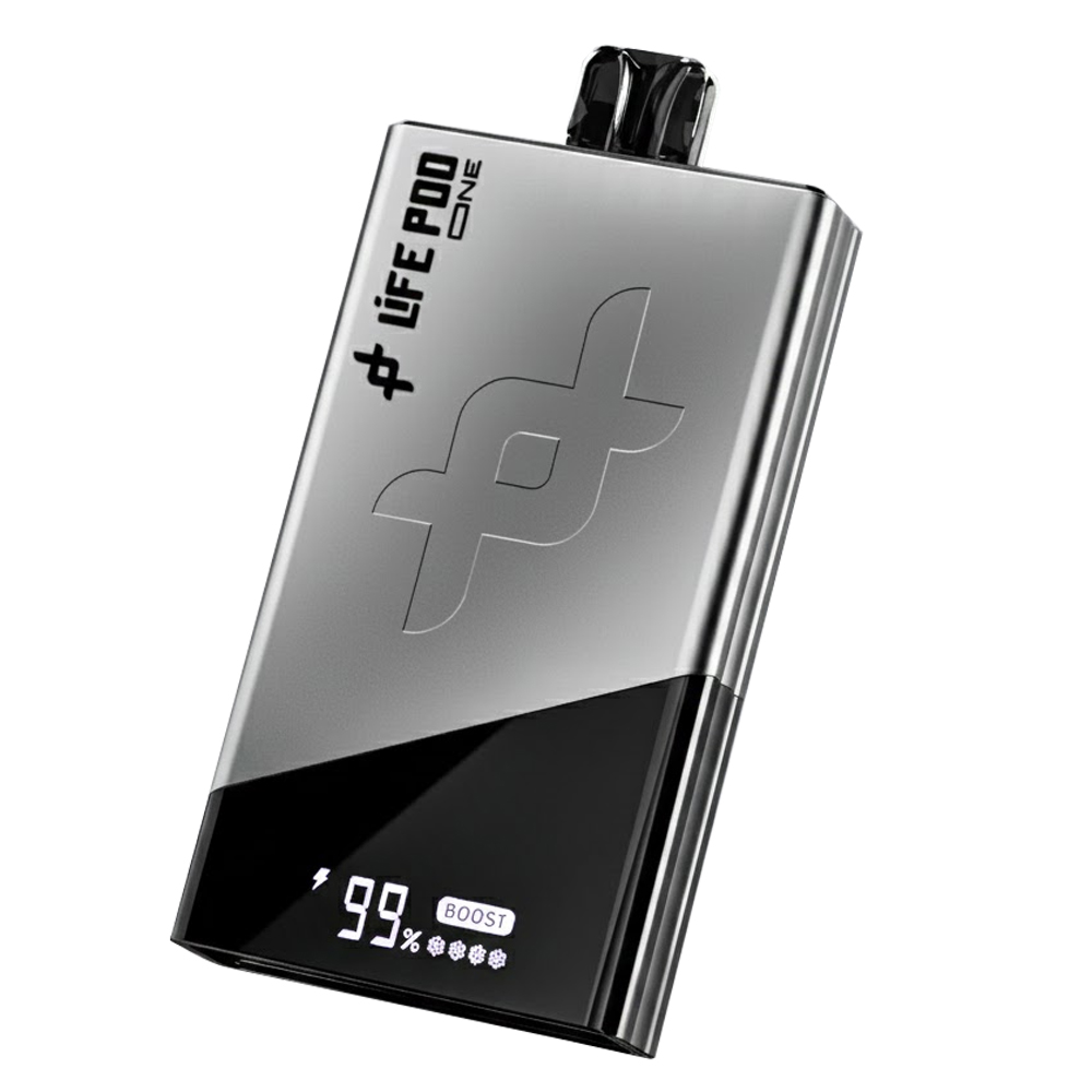 Vaper Desechable Life Pod The Chosen One Silver 40000 Puffs - Grape Ice