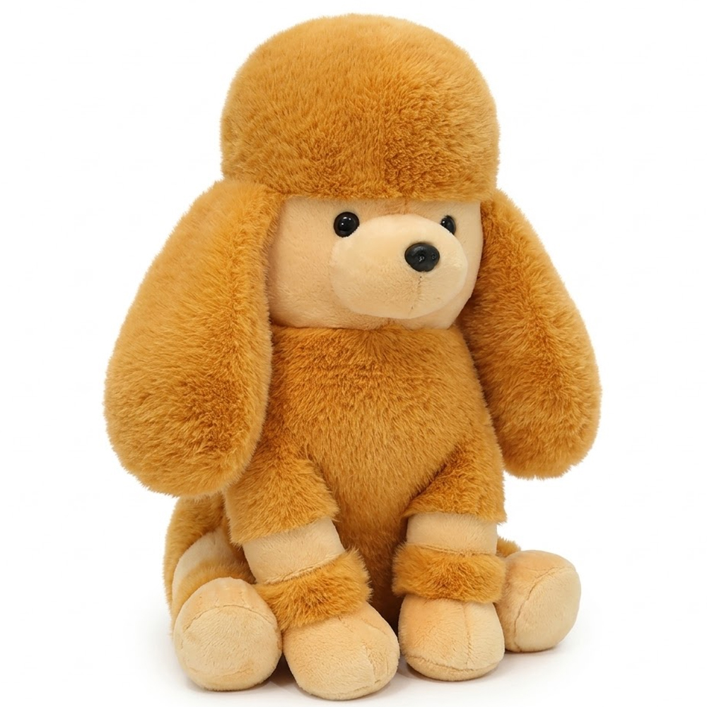 Peluche Perro Poodle MZ-308 24CM - Marron