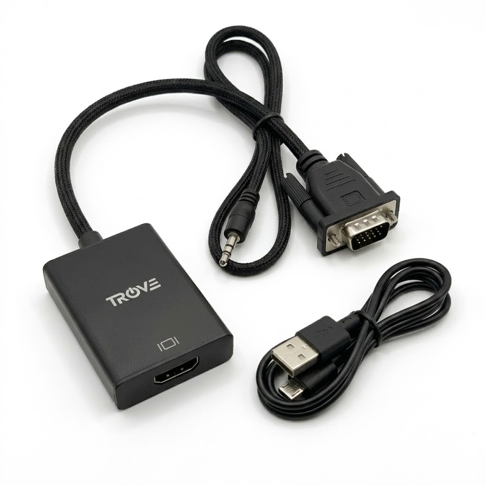 Adaptador Trove VGA M P/HDMI H C/Audio