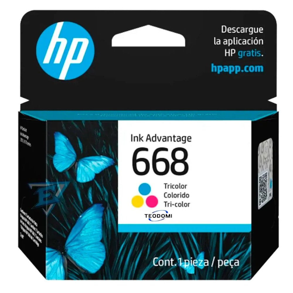 Cartucho De Tinta HP 668 7FP36VL 2mL - Tricolor
