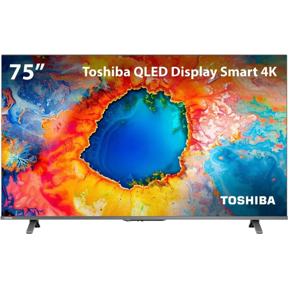 Smart Tv Qled 75'' Toshiba 75C450NS UHD Google Tv
