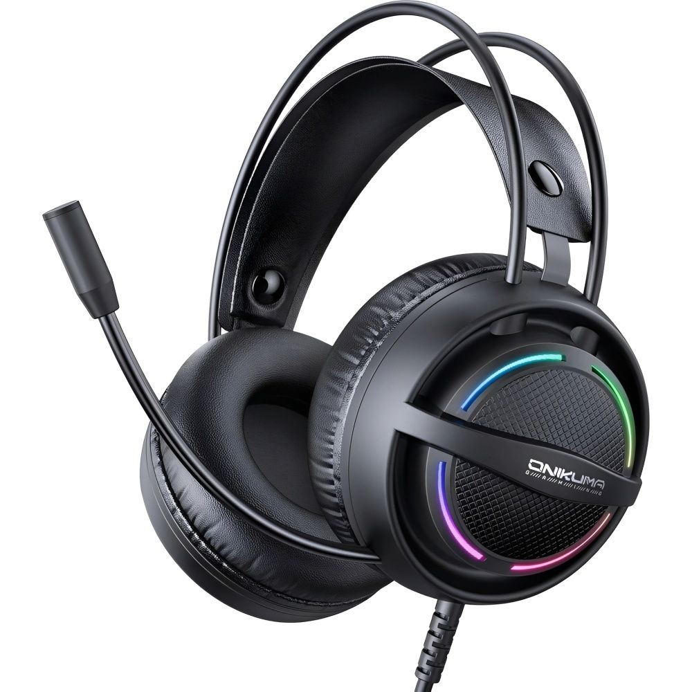 Auricular Onikuma Gaming X88 3.5/MIC RGB - Negro