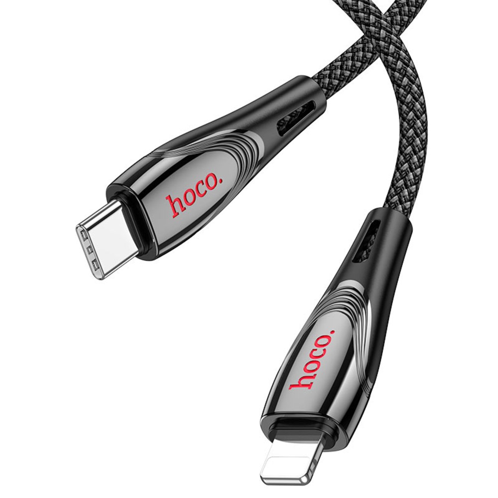 Cable Hoco U133 USB-C A Lightning 27W - Black