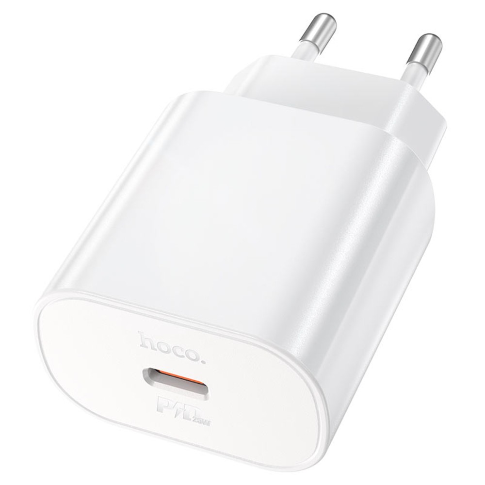 Cargador Hoco N22 25W USB-C Fuente S/Cable - White