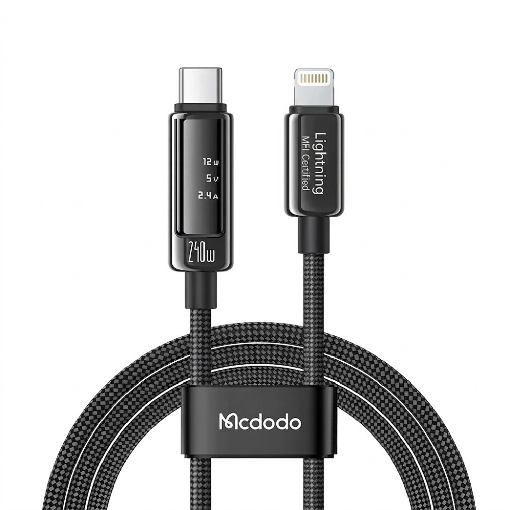 Cable Mcdodo CA-8900 1.2M 240W USB-C To Lightning - Black