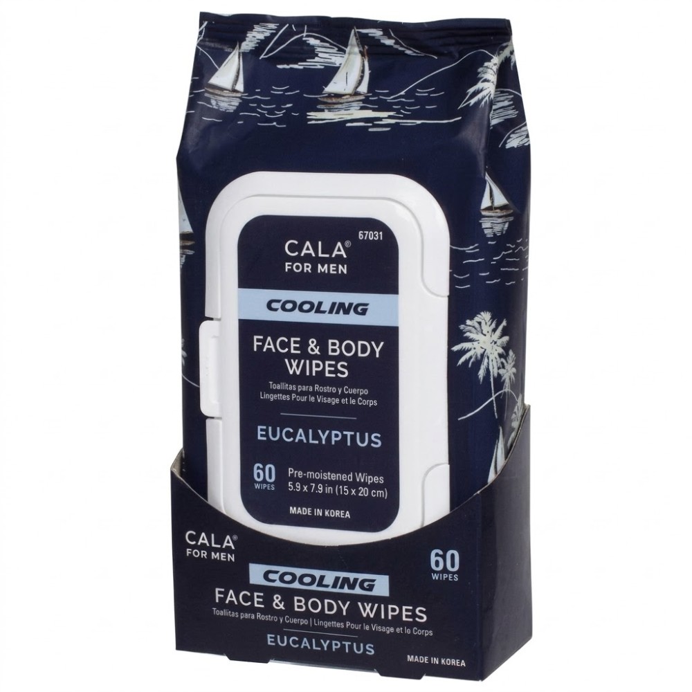 Toallitas Humedas Cala Cooling Face Y Body 60 Piezas