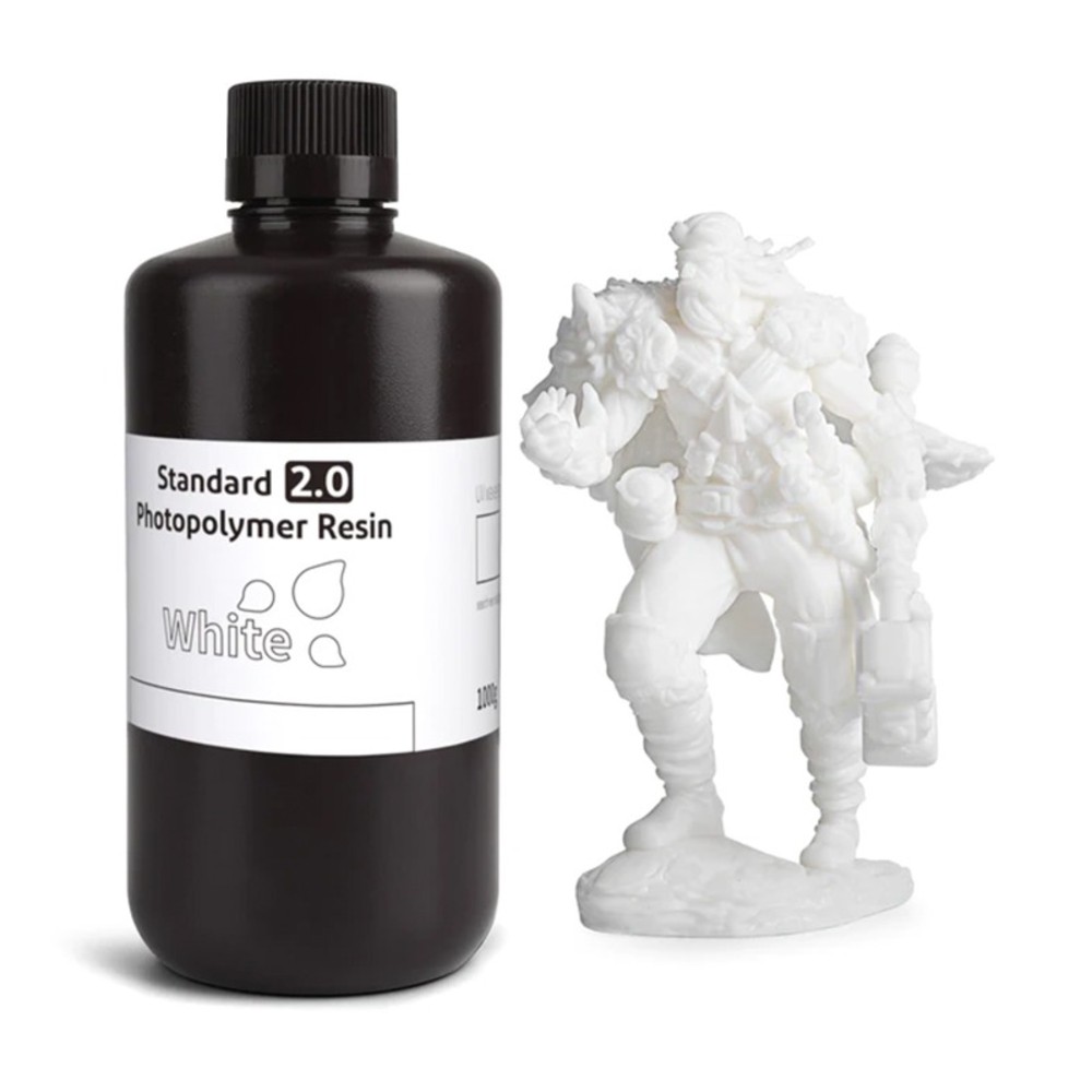 Resina Elegoo Para Impresora 3D Standard 2.0/1KG White