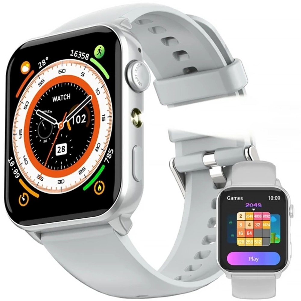Reloj Smart Blackeview R30 Max - Silver + Pulsera Extra