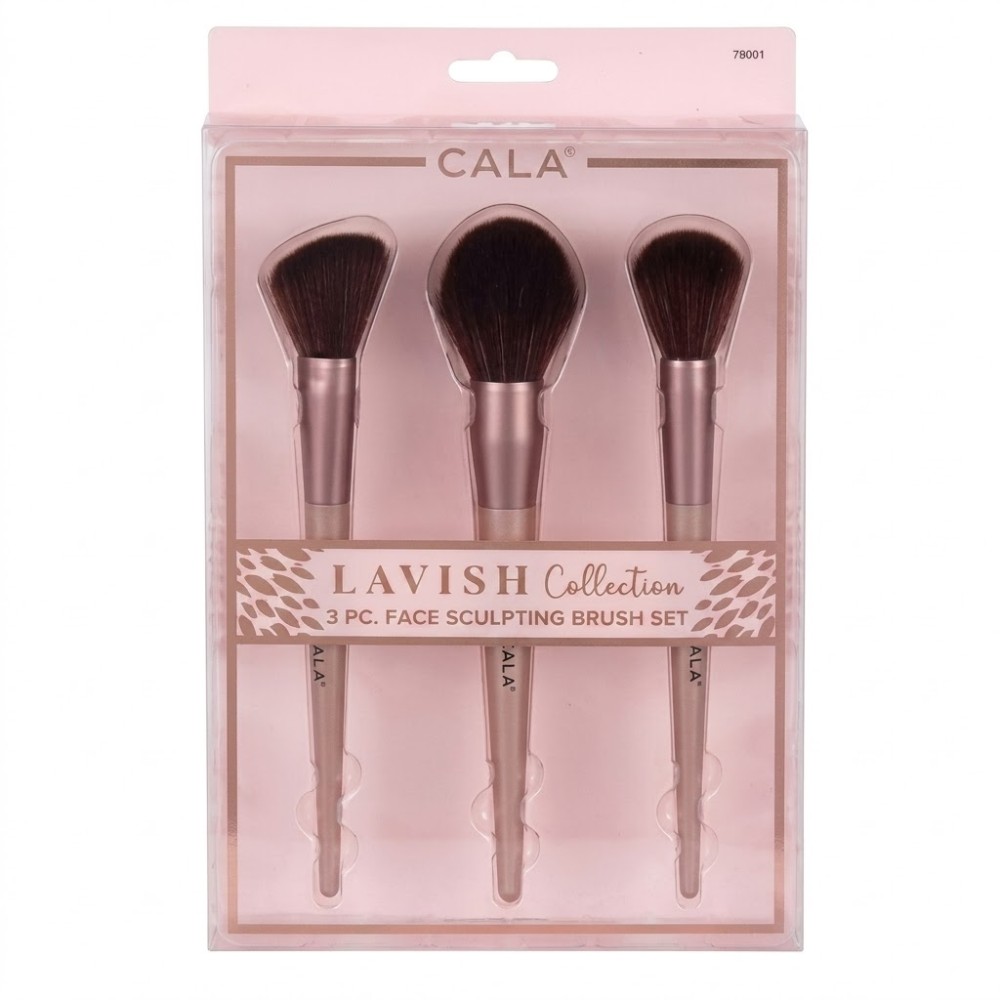 Set De Brochas Cala Face Sculpting 3PCS