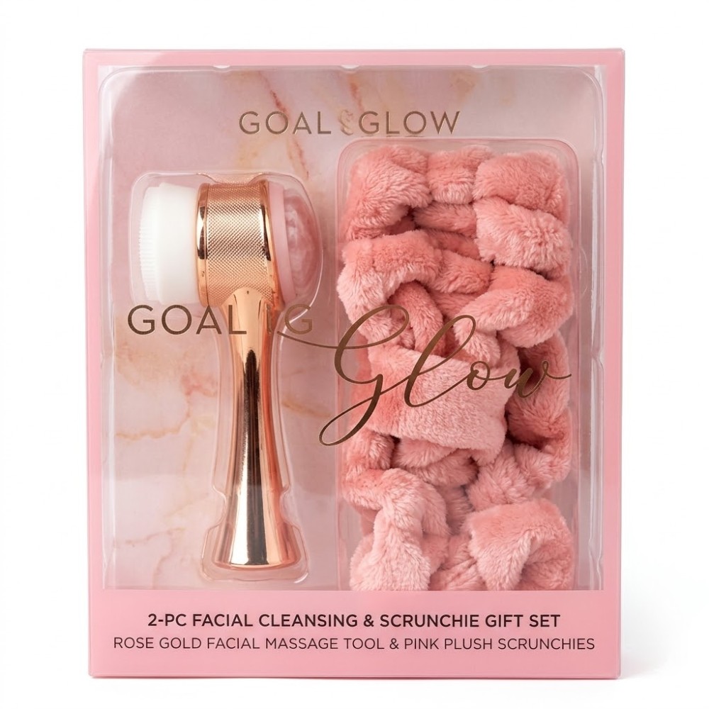 Set Limpieza Facial Cala Goal To Glow Rose Gold