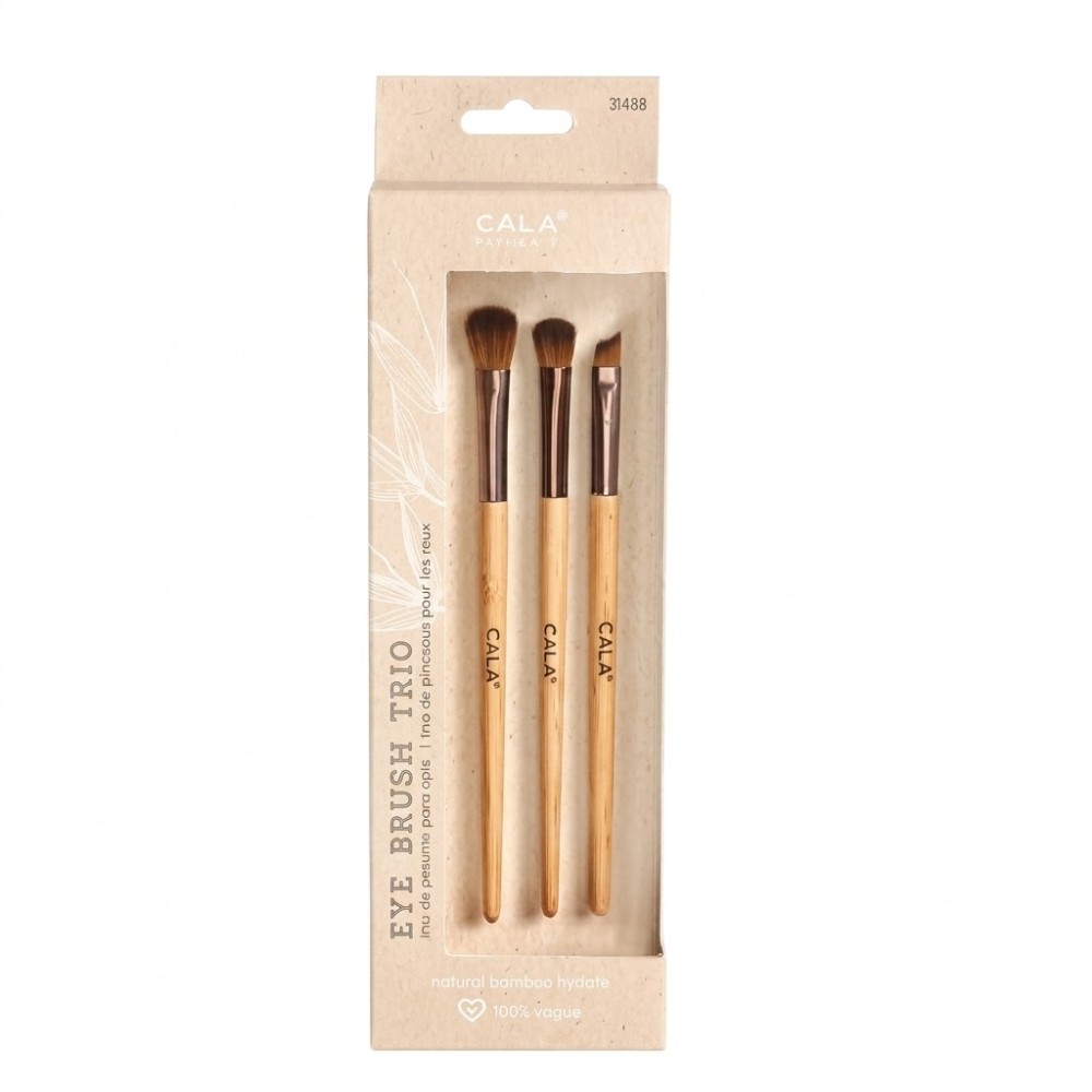 Brocha Cala Bamboo Eye Brush Trio 3PCS