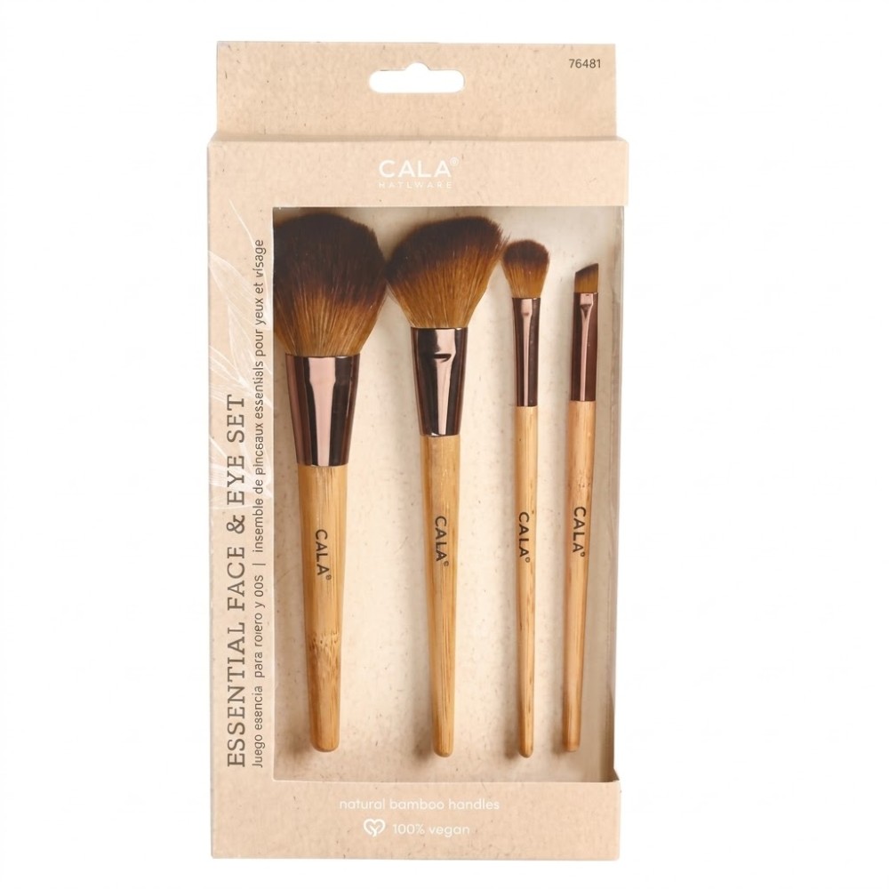 Brocha Cala Bamboo Essential Face & Eye 4PCS