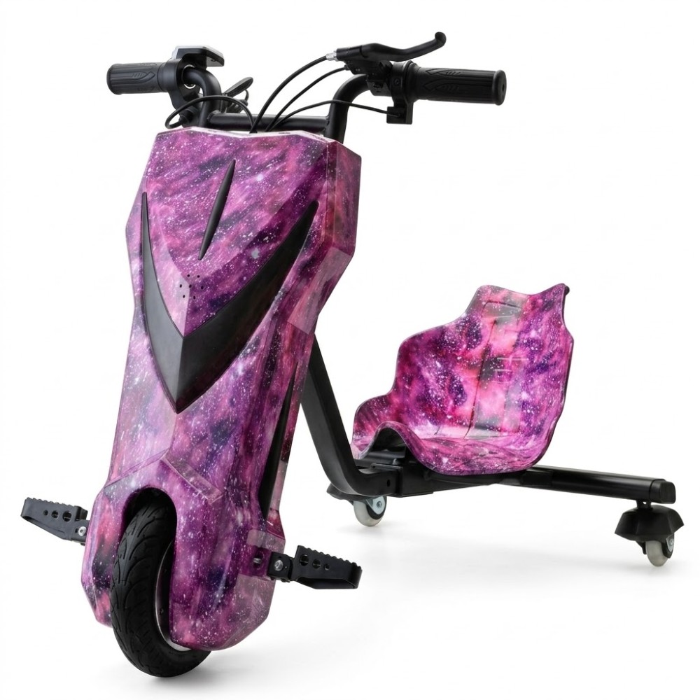 Triciclo Electrico Interbras  N4 8.0 120KG 350W - Lila Galaxia