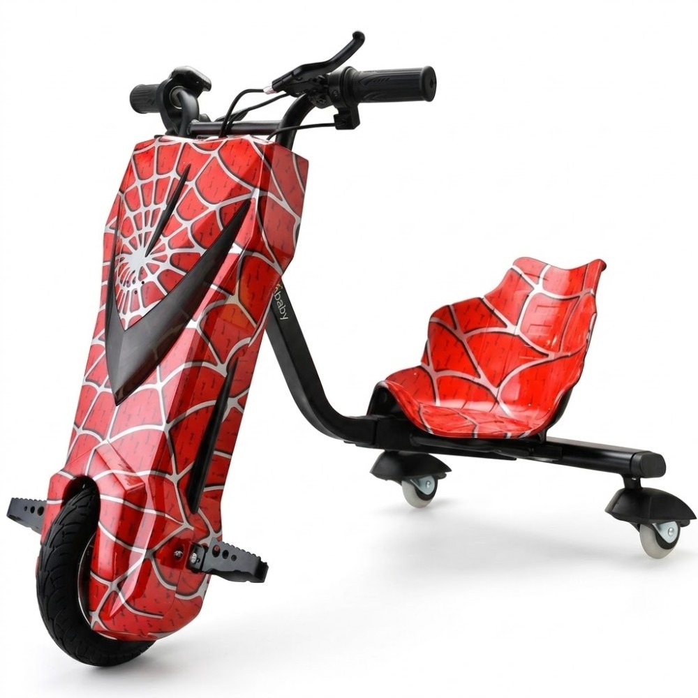 Triciclo Electrico Interbras N30 8.0 120KG 350W - Rojo Araña