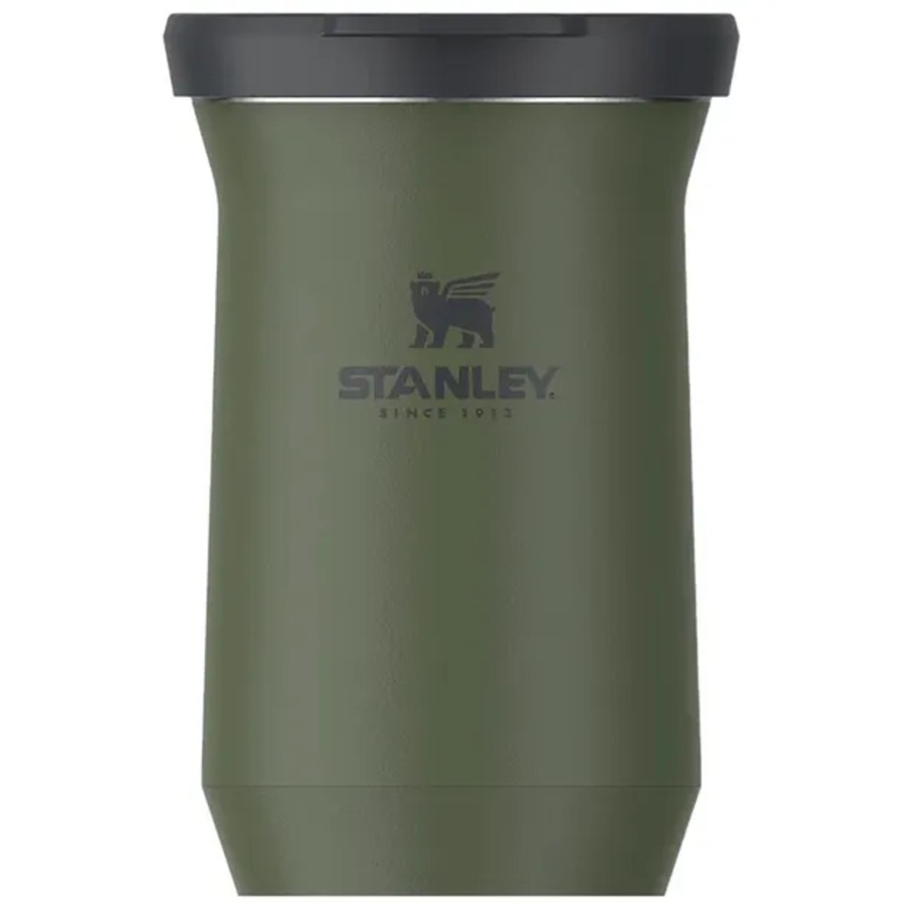 Guampa Stanley Terere Mug Verde - 200mL C/Tapa Negro