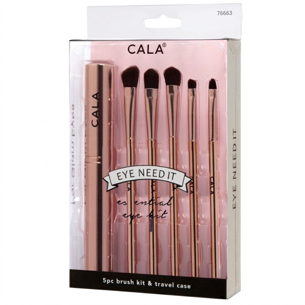 Set de Pinceles Cala Eye Need - Rose Gold 5Pcs 76663