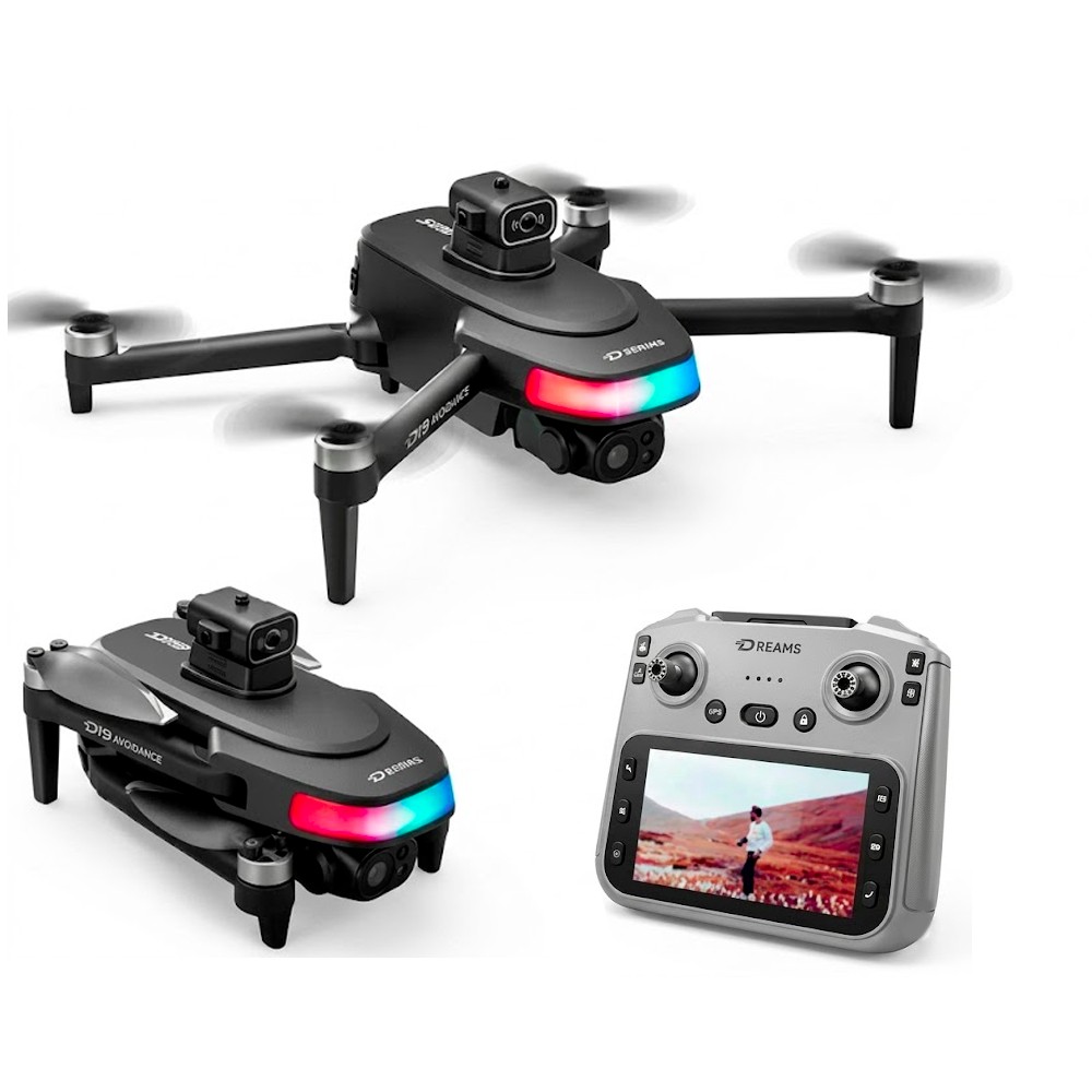 Drone Hetzer D19 GPS/2Bateria - Black