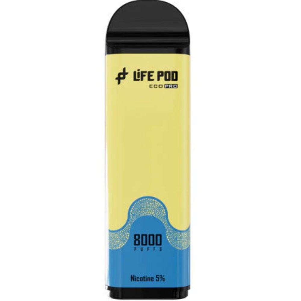 Vaper Desechable Life Pod Eco Pro Cartridge 8000K Puffs - Banana Ice