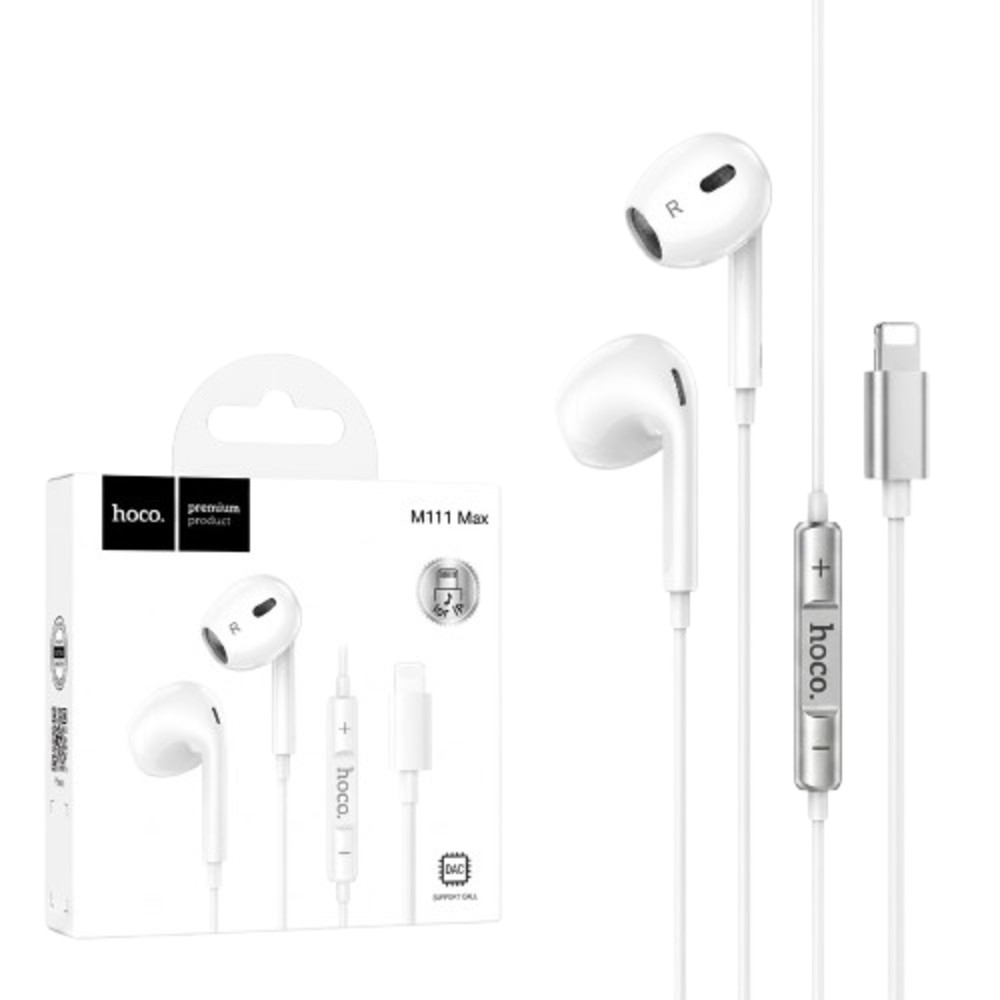 Auricular Hoco M111 Li C/Microfono White