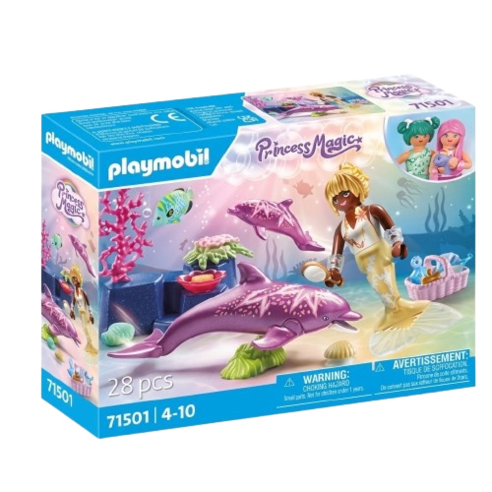 Juguete Playmobil Mermaid With Dolphins