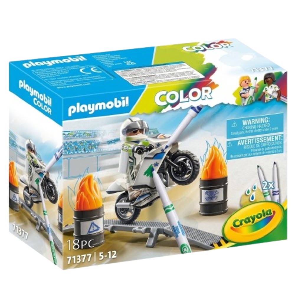 Juguete Playmobil Pm-Color Motorbike
