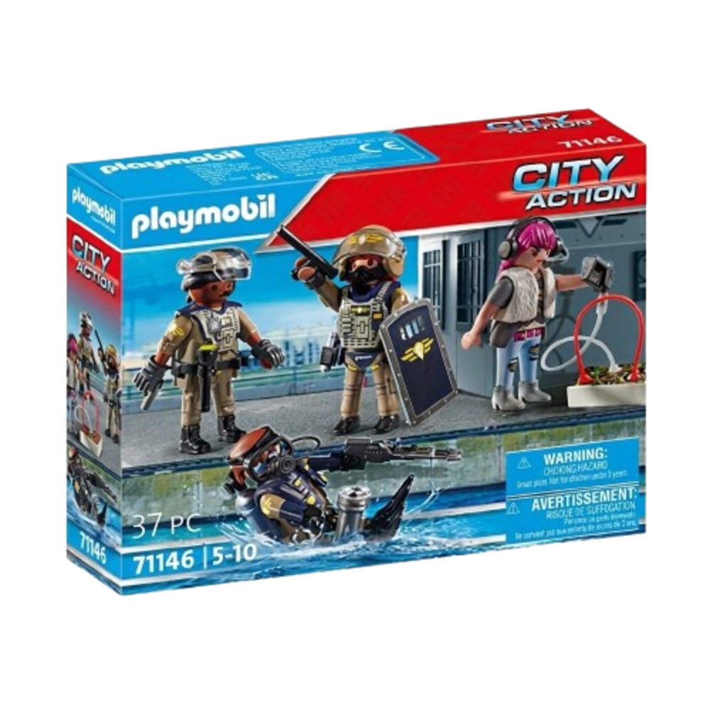 Juguete Playmobil Tactical Unit Figure Set