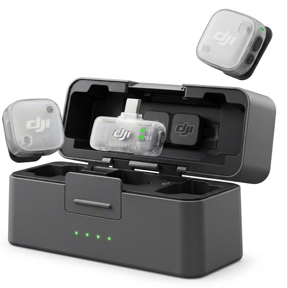Microfono DJI MIC Mini I 2 (2 TX + 1 Mobile RX + Charging Case