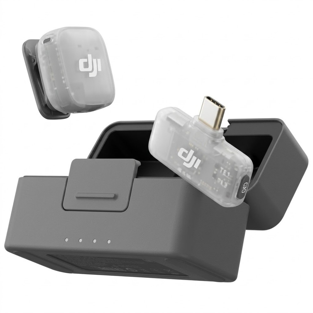 Microfono DJI MIC Mini 2 (1 TX + 1 Mobile RX + Charging Case