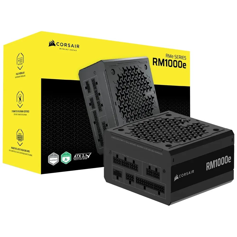 Fuente Corsair 1000W RM1000E Cybenetics Modular CP-9020294-NA