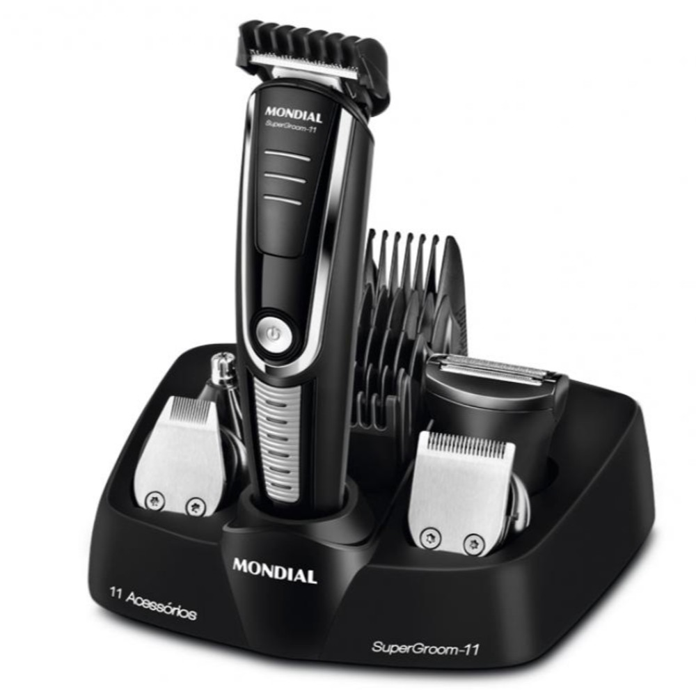 Cortador De Pelo Mondial BG-05 Super Groom 11 en 1 Recargable